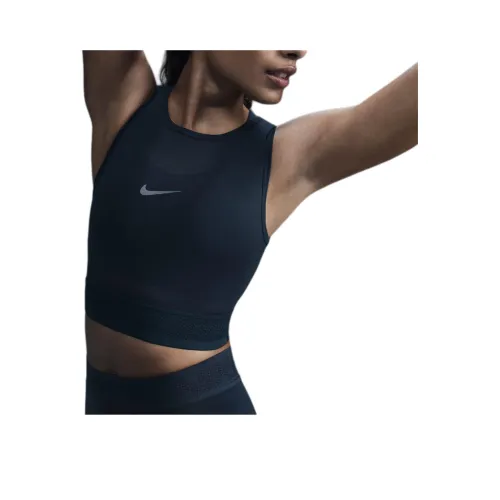 nike Pro Женские Сетка Майка Спортивные Жилеты Женские Морской синий Белый