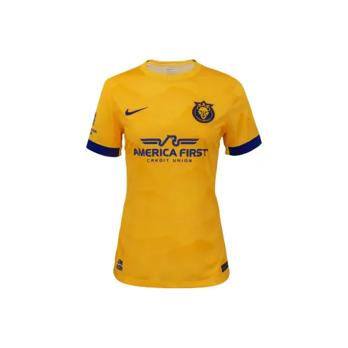 nike Dri FitNWSL Футбол Джерси Женские Университетский Команда Кукуруза Университетский Gold Medal