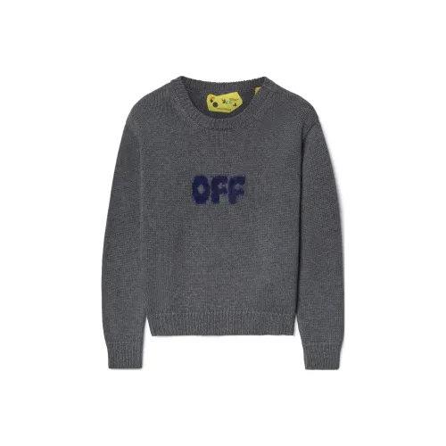 Off Бело-серый Kids Свитеры