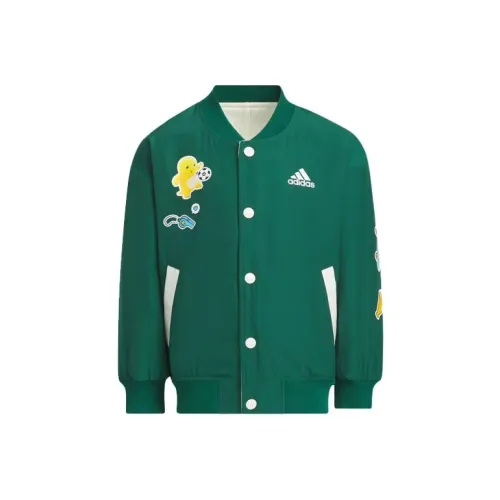 Adidas x NAILONG LIANMINGKUAN Бейсбольная куртка Зеленый Детский