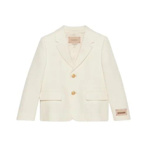 GUCCI SS24 Бизнес Костюм Пальто Экрю Детский