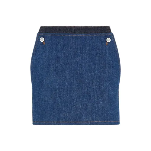 FENDI FW24 Джинсовые шорты Женские Blue