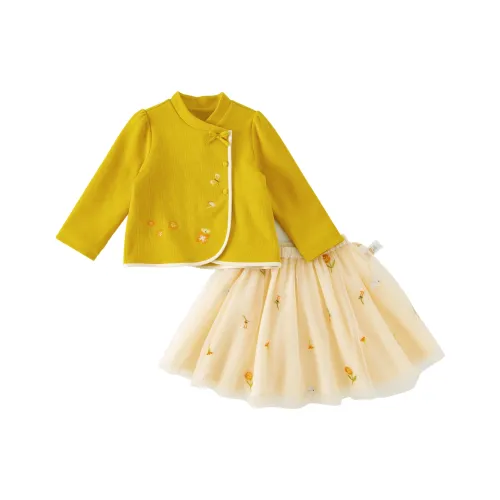 DAVE&BELLA Желтый Kids Комплекты с юбкой