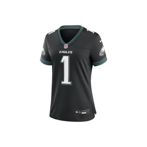 nike NFL Jalen Hurts Philadelphia Eagles Регби Джерси Женские Черный