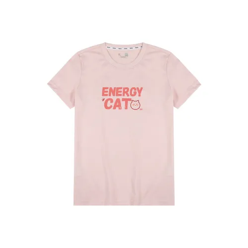 QIAODAN T-рубашка Женская Прозрачно-розовая