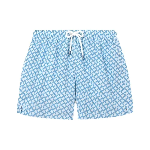 FEDELI Пляжные шорты Мужские Средне-синие