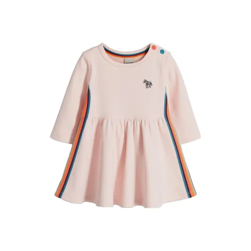 Paul Smith Детская одежда Artist Stripe' Ponte Платье Малыш Платье Детский розовый