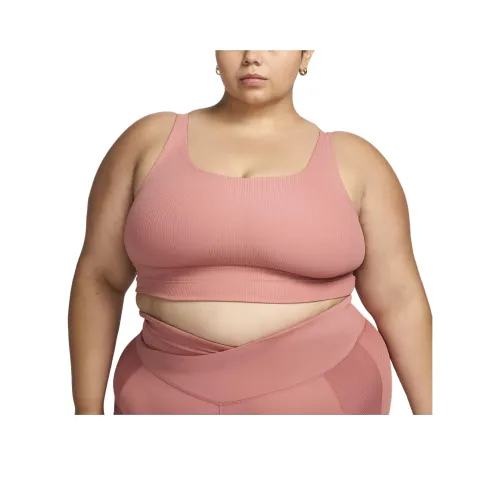 Nike Zenvy Rib Спортивное белье Женское Canyon Розовый Белый