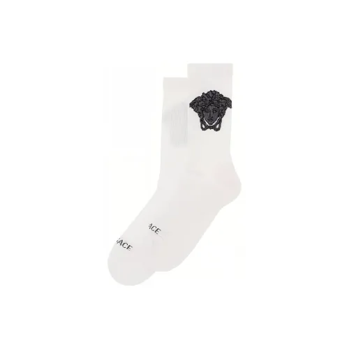 VERSACE Белые Мужские Носки MID до икры