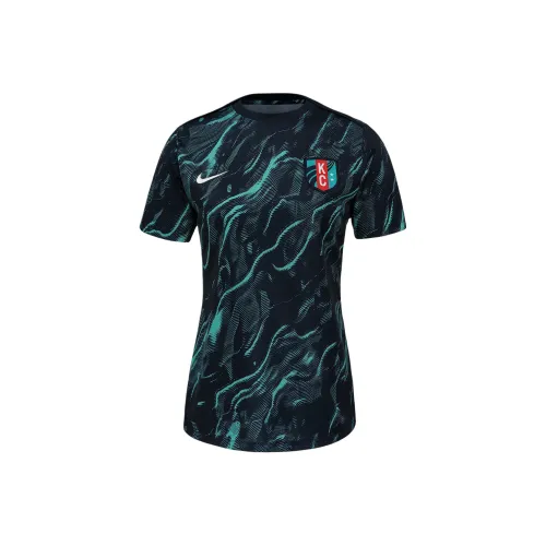 nike NWSL Футбол Джерси Женские Супер Бирюзовый Черный обсидиан Цвет