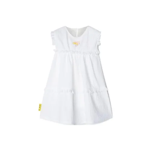 OFF Белое платье свободный крой малыш белый