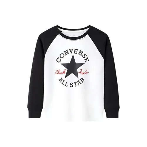 Конверс T-Shirt Глубокий Черный Подростки