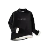 3409 Черный [Осень и зима, утолщенный, с флисовой подкладкой]