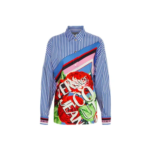 VERSACE JEANS COUTURE SS23 Рубашка Женская Синяя