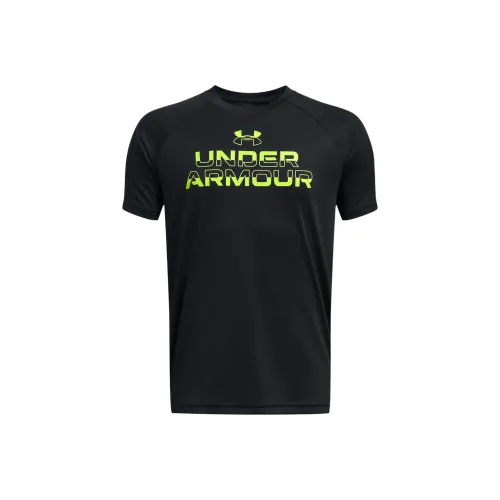 Under Armour Технический черный Kids T-рубашки