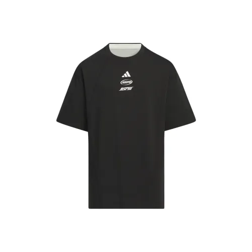 Adidas T-Shirt Черный Нефритовый Белый Подростки