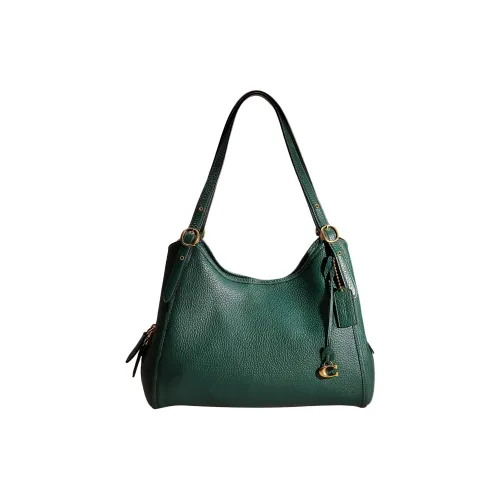 COACH Кожа Сумка через плечо Женская Зеленая