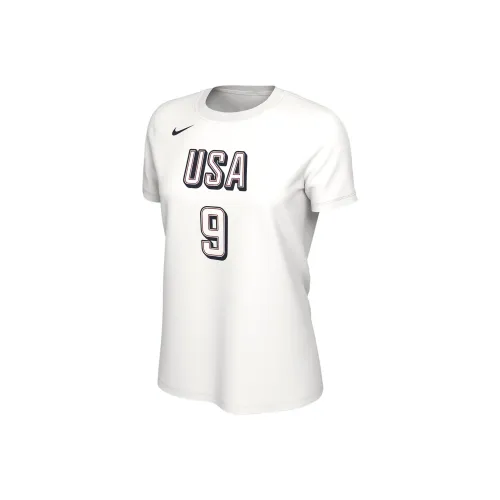 nike A'Ja Wilson USA Баскетбольная Джерси Женская Белая