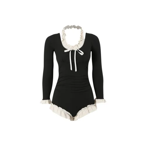 CHARM PICK Черный Женские Ван-Пис Купальники