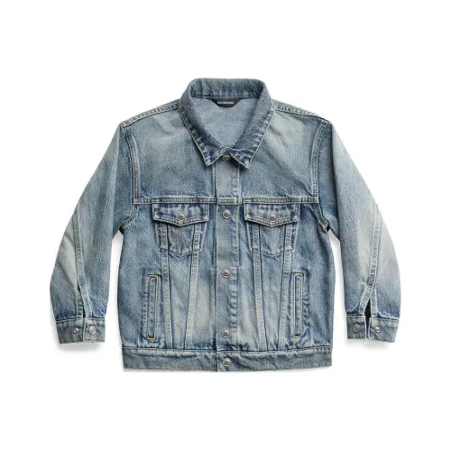 Balenciaga Denim Jacket Loose Fit Blue Baby