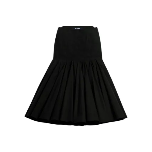 Jacquemus Черный/Черный Женские Повседневные Длинные Юбки