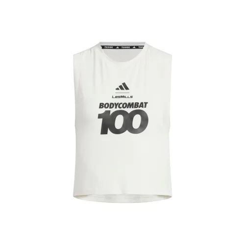 Adidas Les Mills Collaboration Спортивные жилеты Женские Розовый Белый