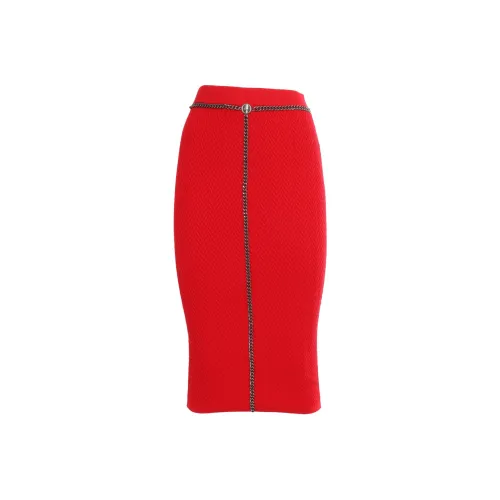 Elisabetta Franchi Повседневный Длинный Юбка Женские Красный