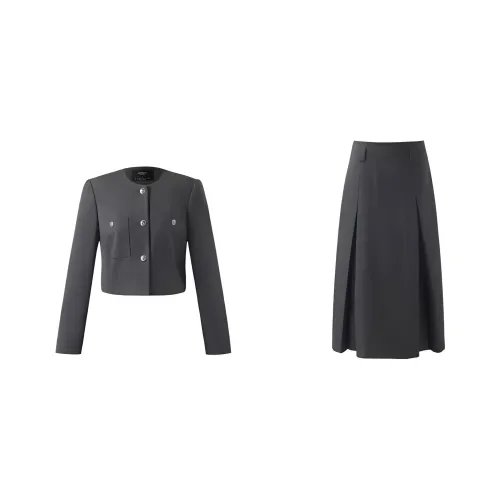 GOELIA Комплект с юбкой Женские Дымчатый Серый