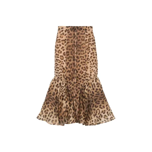 Zimmermann FW24 Повседневный Длинный Юбка Женские Коричневый