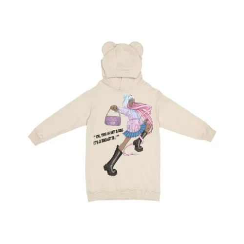 FENDI Бежевые Платья для Детей