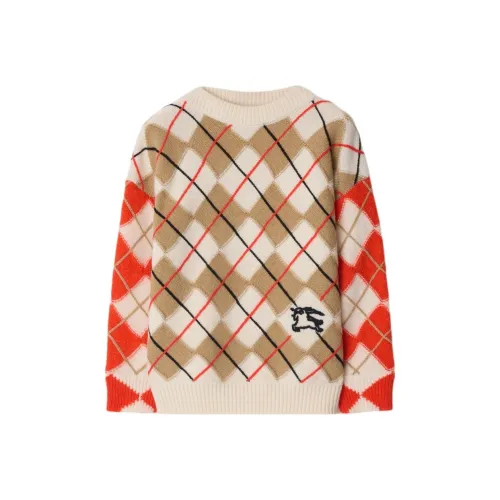Burberry Свитер Оранжевый Красный Детский