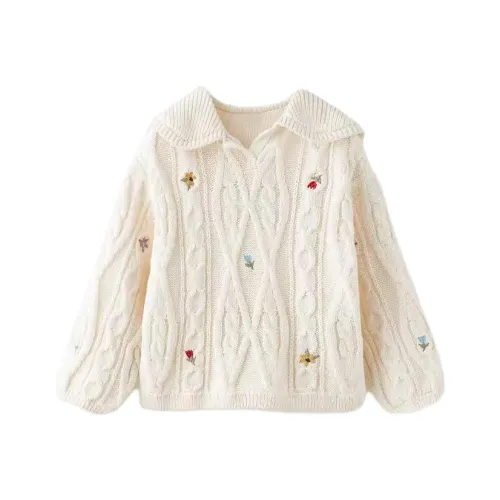 ZARA Белый Детский Свитер