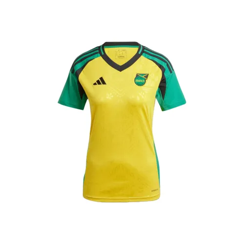 Adidas Желтый, зеленый Женские Футбольные Джерси