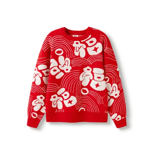 BALABALA Year of the Dragon CNY Series Красный тон 00366 Школьный возраст Свитеры