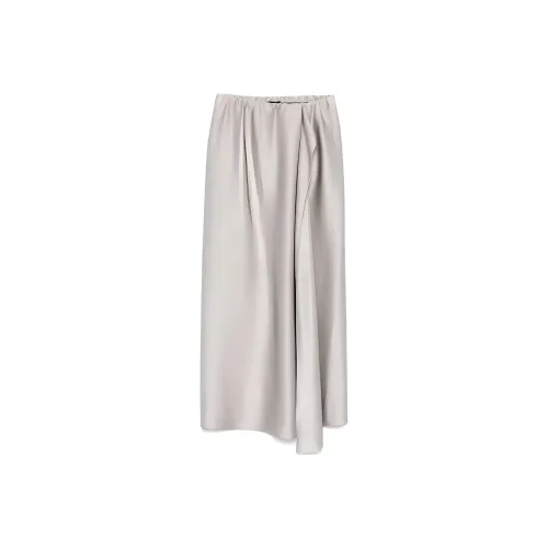 AMANI SS25 Повседневный Длинный Юбка Женские Светло-Серый