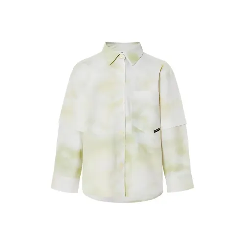 Little MO CO. Рубашка Многоцветная Зеленая Детская