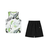 Комплект (Серый, Зеленый с принтом, Черный)