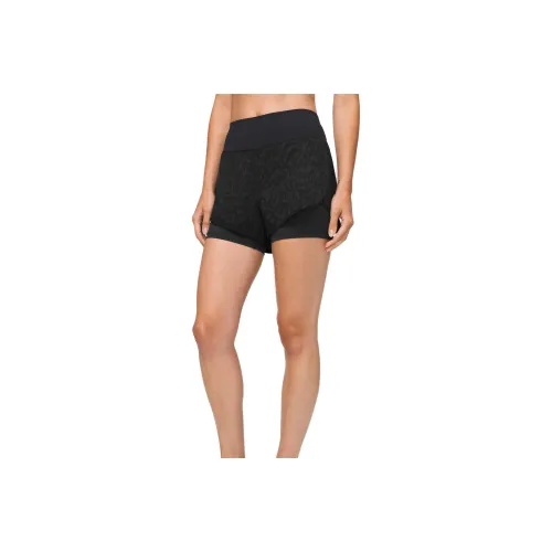 lululemon Стоп Drop And Squat Спортивные шорты Женские Камуфляж Темно-серый