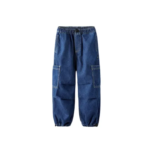 ZARA Новогодние Синие Джинсы Kids