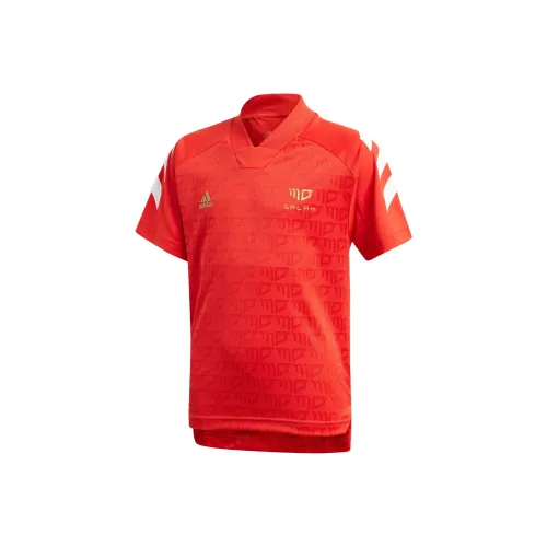Adidas T-Shirt Vivid Красный Белый Золотой Подростки