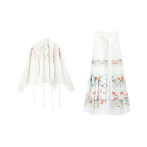 Garbege Белый набор Женские Ханьфу