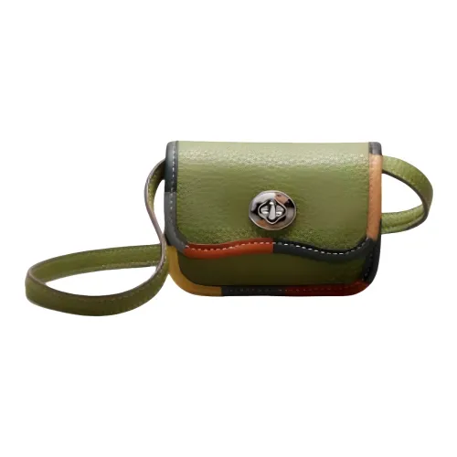 COACH Кожа Сумка через плечо Мини Унисекс Оливково-зеленый