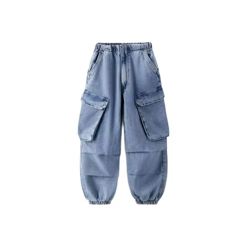 ZARA Небесно-голубые Kids Джинсы