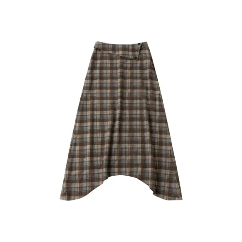 CYCLE DOCUMENT Повседневная длинная юбка женский хаки