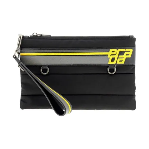 PRADA Luggage Collection Мужской Черный Желтый