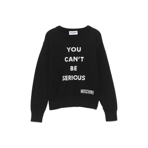 MOSCHINO Черные Детские Свитера
