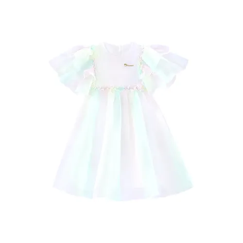 Disney Детское платье ослепительный цвет для детей 3-7 лет