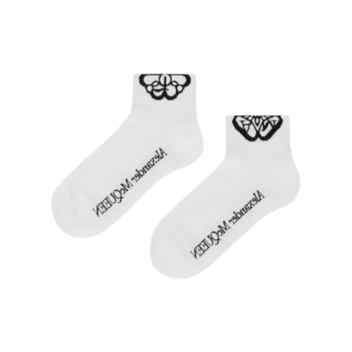 Alexander McQueen Низкие носки женские 1 упаковка белый