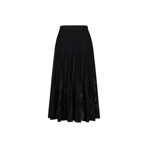 KARL LAGERFELD Повседневный Длинный Юбка Женские Черный