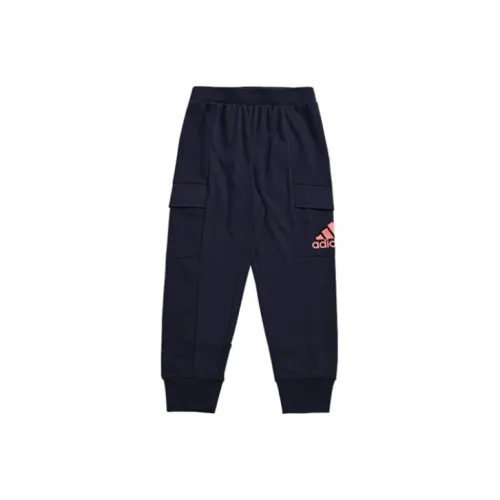 Adidas Blue Kids Вязаные Тренировочные Брюки